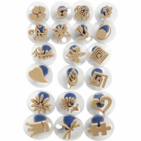 Foam Stempels Met Handvat &ndash; Foam Stempelset &ndash; 20 Stuks