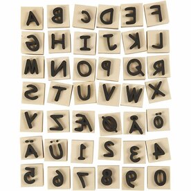 Foam Stempels Alfabet &amp; Cijfers &ndash; Foam Stempelset &ndash; 41 Stuks