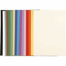 Verschillende kleuren Frans Karton A4 | Gehamerd Hobbykarton | 160 Grams Papier | 16 Vellen