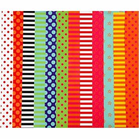 Glanspapier - Diverse Kleuren - Glanzend Papier - Knutsel- en Hobbypapier - 24x32 cm - 50 Vellen