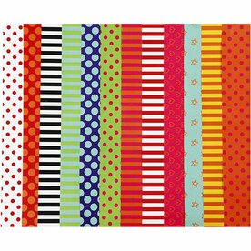 Glanspapier - Glanzend Creatief Papier - Scrapbooking - 32x48 cm - 11x25 Vellen