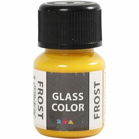 Glasverf geel kopen? - Glass Color Frost, geel, 30ml