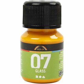 Glasverf Geel - Glanzend Transparant - DIY Glasverf - 30ml