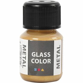 Glasverf Metallic Goud - Waterbasis - DIY Glasverf - 30ml