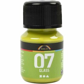 Glasverf Groen - Acryl Glaslak - 30 ml - DIY Glas &amp; Porselein
