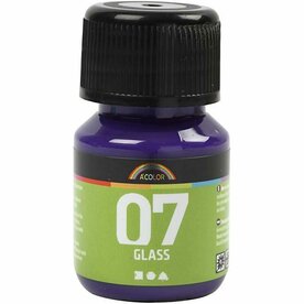 Glasverf Rood Paars - Acryl Glaslak &amp; Keramiekverf - 30 ml