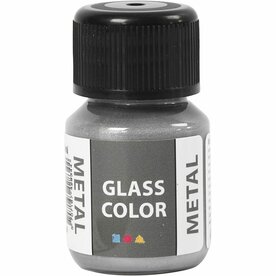 Glasverf Metallic Zilver - DIY Creatieve Projecten - 30 ml