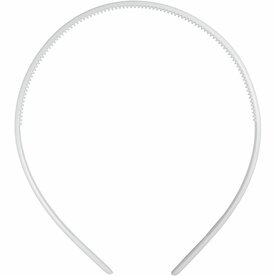 Haarband Wit &ndash; Dunne Haarbandjes &ndash; DIY Haaraccessoires &ndash; Witte Haarbanden &ndash; 8 Mm &ndash; 5 Stuks