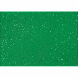 Groen hobbyvilt A4 glitter set &ndash; Hobbyvilt &ndash; Vilt &ndash; Knutselvilt &ndash; Vilt stof &ndash; Glitter vilt &ndash; 10 vellen