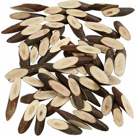 Hout Mix &ndash; L: 30 Mm &ndash; Dikte 6 Mm &ndash; 230gr