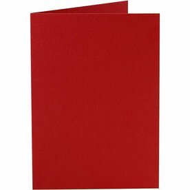 Dubbele Kaarten - Rood - 10,5x15 cm - 220 gr - Set van 10 - Hoogwaardig Kaartkarton - Ideaal voor Wenskaarten, Uitnodigingen &amp; Hobbyprojecten
