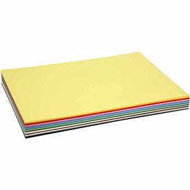 Verschillende Kleuren Karton A2 180 Grams | Hobbykarton | Assorti Knutselkarton | Gekleurd Papier 42x60 cm | 300 Vellen