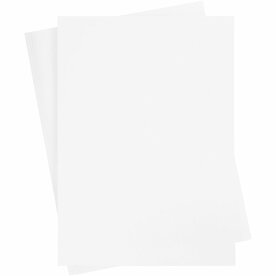Karton - Wit - Hobbykarton - Tekenpapier - DIY - Knutselen - Tekenen - Schilderen - A2 - 42x60cm - 180 grams - 10 vellen