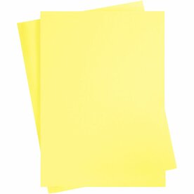 Geel Karton Licht A2 - Hobbykarton - Knutselkarton