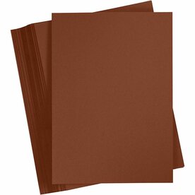 Bruin Karton A4 180 Grams | Hobbykarton | Koffiebruin Knutselkarton | Bruin Papier 21x29,7 cm | 100 Vellen
