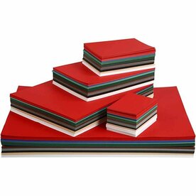 Verschillende Kleuren Karton A2 A3 A4 A5 A6 180 Grams | Hobbykarton | Kerstkleuren Knutselkarton | 1800 Vellen