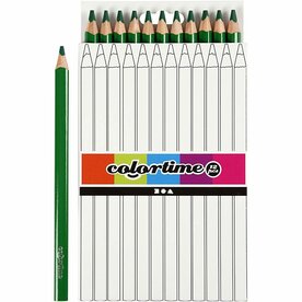 Colortime Kleurpotloden, vulling: 5 mm, groen, Jumbo, 12stuks kopen?