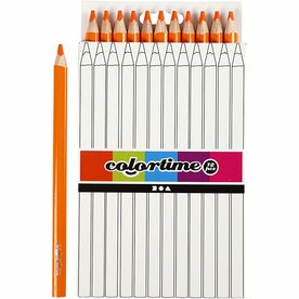 Colortime Kleurpotloden, vulling: 5 mm, oranje, Jumbo, 12stuks kopen?