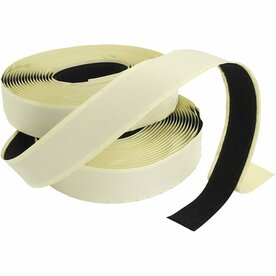 Klittenband | Zelfklevend klittenband | Haak en lus tape | Zwart klittenband | 20 mm | 25 Meter