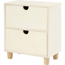 Ladenkast Hout &ndash; Houten Opbergkast &ndash; DIY Organizer &ndash; Hobby Ladenkast &ndash; 23x20x11,5 Cm