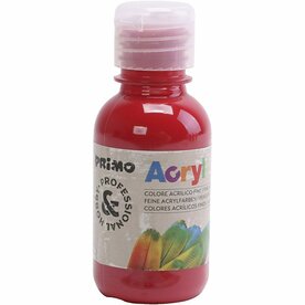 Acrylverf Donkerrood rood | Hobbyverf | Rode acrylic verf | Dekkend | 125 ml | 1 stuk