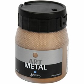 Metallic verf Antiek Goud goud (Schjerning Art Metal) | Acrylverf metallic | Antiek goudkleurige hobbyverf | Glanzend | 250 ml | 1 stuk