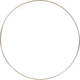 Metalen Draadring Goud &ndash; Metalen Ring &ndash; Decoratie Ring &ndash; Krans Ring &ndash; &Oslash; 30 Cm