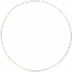 Ringen - Metalen Draadringen - DIY Bloemenkrans Ringen - Wit - Diameter: 10 cm - Dikte: 2 mm - 10 Stuks
