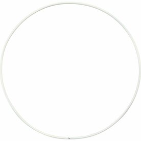 Ringen - Metalen Draadringen - DIY Decoratie Object - Hobby Bloemenkrans Ringen - Diameter 15cm - Dikte 2mm - Kleur Wit - Set Van 10 Stuks