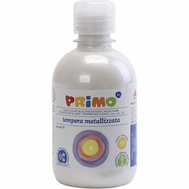 Metallic verf wit | Acrylverf metallic | Witte shimmer hobbyverf | Glanzend | 300 ml | 1 fles