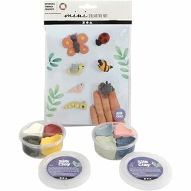 Mini Creative Kit insecten &ndash; Boetseren 1 set