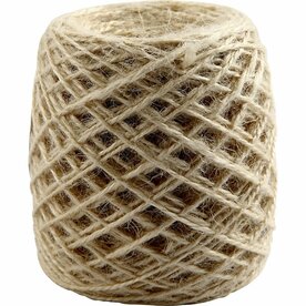 Natuurlijk Hennep Touw &ndash; Rustiek DIY Bindtouw &ndash; 1&ndash;2mm x 150m