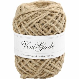 Natuurlijk Hennep &ndash; Dikte 1&ndash;2 Mm &ndash; Naturel &ndash; 30m