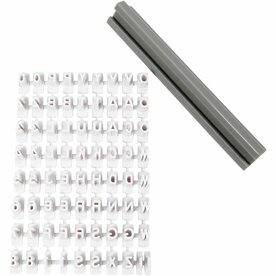 Stempelset Alfabet - ABC Stempels - 6mm Letters - 73x - 1x
