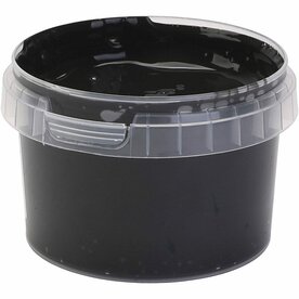 Vingerverf - Zwart - Primo - 250ml - Kindvriendelijk - Veilig voor Huid - Felle Kleuren - Geschikt voor Papier en Hout - Geweldige Tactiele Ervaring