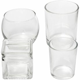 Waxinelichthouders glas &ndash; 72 stuks