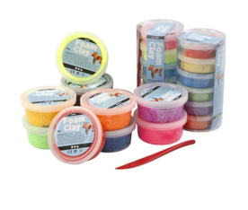 Foam Clay Glitter Diverse Kleuren | Kinder Klei | Air Dry Clay | Zelfhardende Klei | 28 Stuks