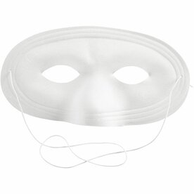 Masker, H: 10 cm, B: 17,5 cm, wit, 12 stuk