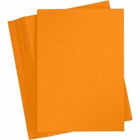 Oranje Karton A5 180 Grams | Hobbykarton | Gekleurd Oranje Knutselkarton | 100 Vellen