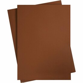 Bruin Karton A2 180 Grams | Hobbykarton | Bruin Knutselkarton | Bruin Papier 42x59,4 cm | 10 Vellen