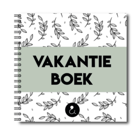 Invulboek Vakantie - Vakantieboek Reisdagboek - Reisherinneringen Boek - Vakantie Fotoboek - Travel Journal - 21x21cm - Groen