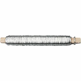 Bloemendraad zilver &ndash; Verzinkt binddraad &ndash; 0,6 mm &ndash; 10x50 m