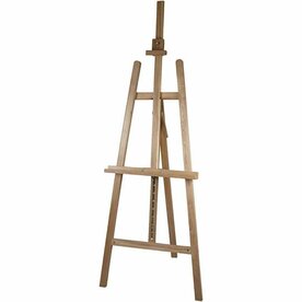 Atelierezel - Verstelbare Schildersezel Voor Kunstenaars - Beukenhout - Hoogte 200 cm - Gewicht 5,5 kg - 1 stuk - Kunstaccessoi