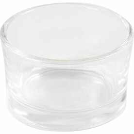 Waxinelichthouder klein &ndash; Glas &ndash; &Oslash; 5 cm &ndash; 3,2 cm hoog &ndash; 48 stuks