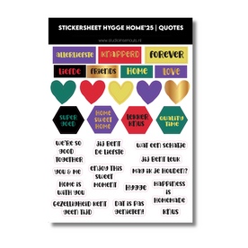 Quote stickers | Stickervel met teksten | Journaling &amp; scrapbook stickers | Hygge Home '25