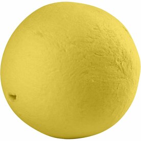 Gele Hobbyballen van katoen | Wattenballen | Katoenballen voor hobby | Knutselballen 30 mm | 50 Stuks