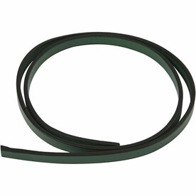Band van Imitatie Leer, B: 10 mm, dikte 3 mm, groen, 1 m/ 1 doos
