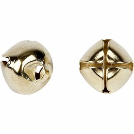 Belletjes, d 8+10+13 mm, goud, 18 div/ 1 doos
