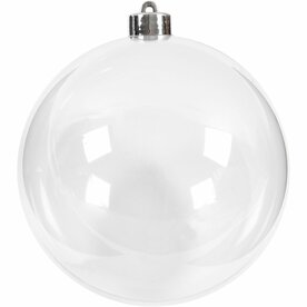 Transparante Plastic Ballen | Vulbare Deco Ballen | Tweedelige Hobbyballen | &Oslash; 13,6 cm | 1 Stuk