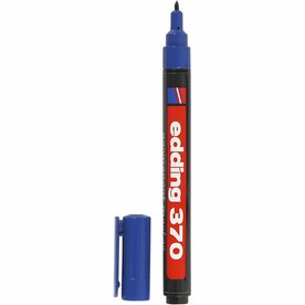 Edding 370 Stift, lijndikte 1 mm, blauw, 1 stuk